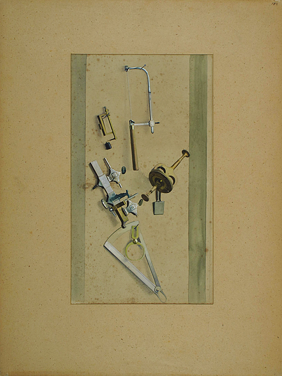 Gesamtansicht einer Studientafel von Léo-Paul Robert